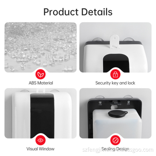 Wall Mounted 1200ml Manual Pump Liquid Soap Dispenser